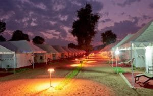 Desert camping at pushkar mela