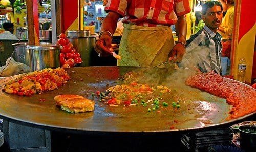 Pav Bhaji, a known street food of Mumbai