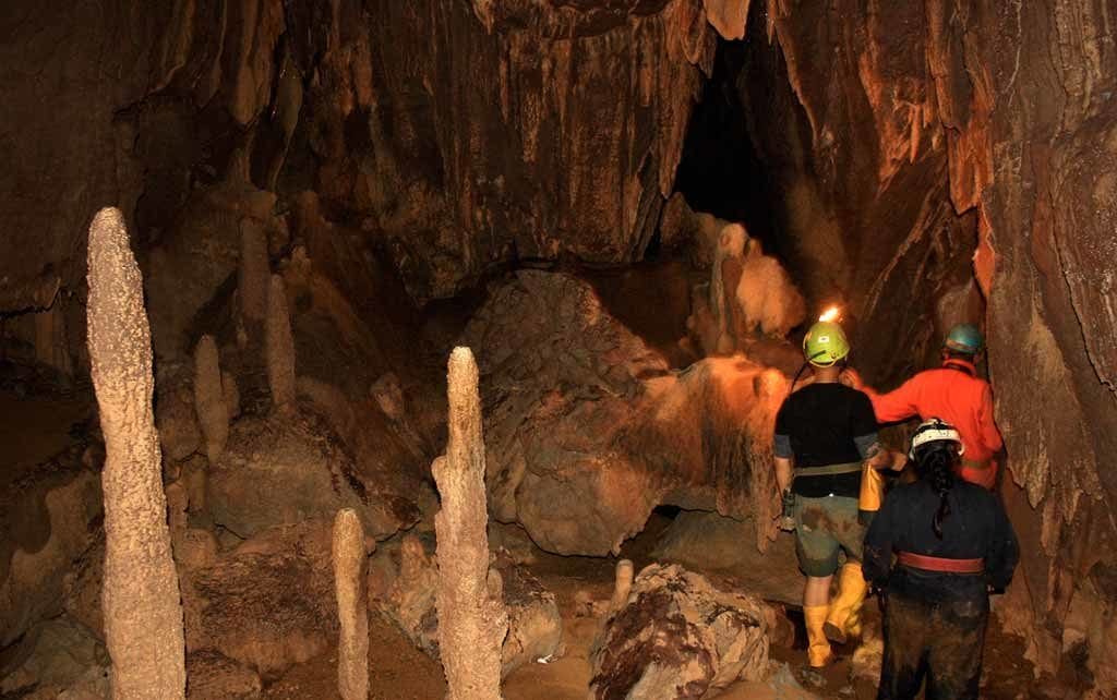 caving at meghalaya in india