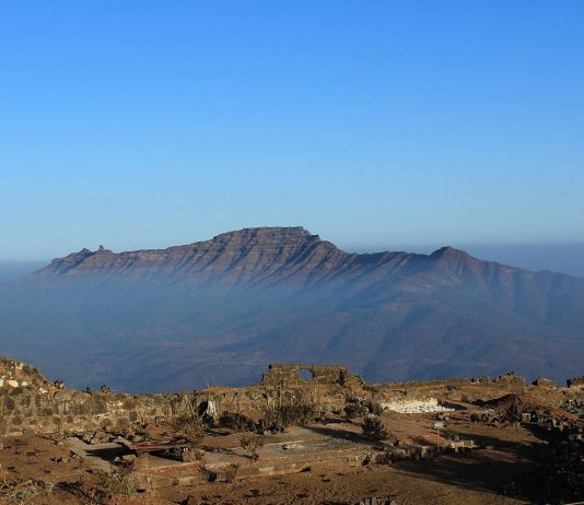View of Torna Fort from Raigad